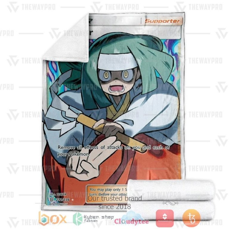 Anime-Pkm-Channeler-Trainer-Custom-Soft-Blanket-2