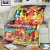 Anime Pkm Charizard Family Mega Shadow Vmax Custom Soft Blanket