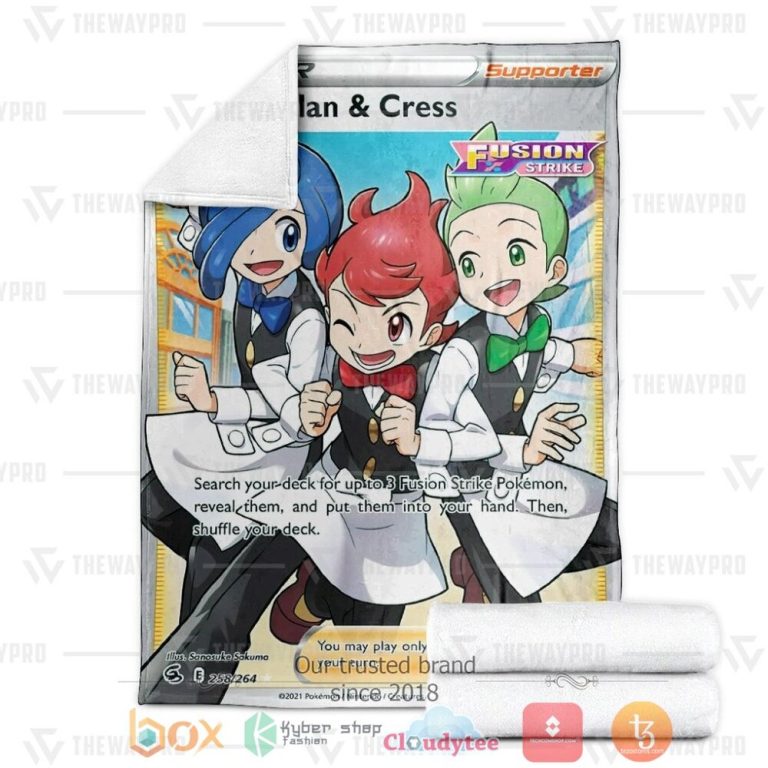 Anime-Pkm-Chili-And-Cilan-And-Cress-Trainer-Custom-Soft-Blanket-2
