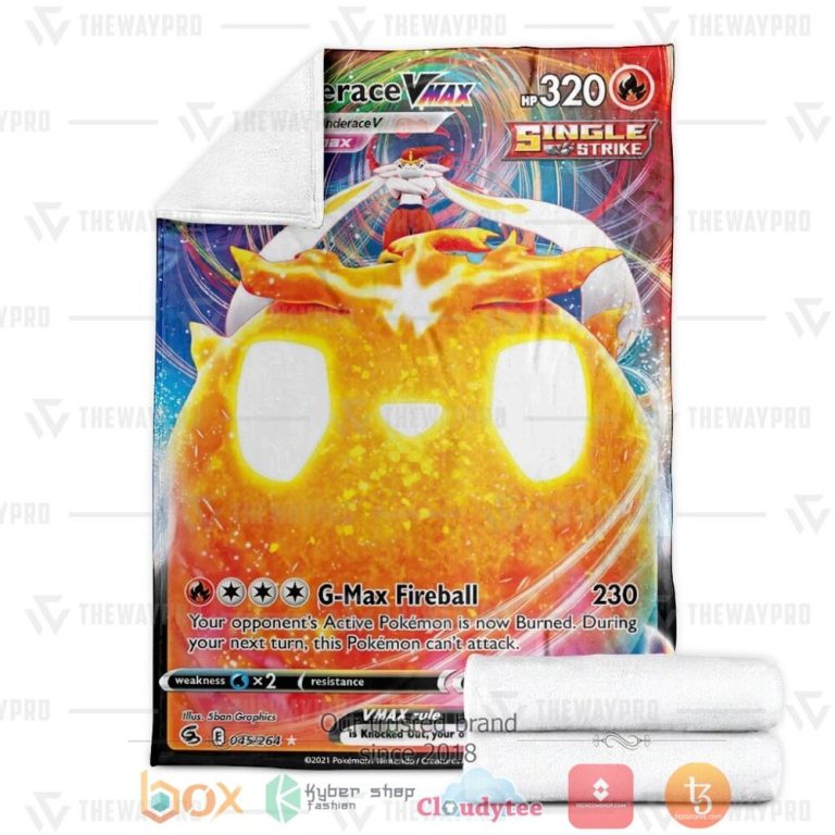 Anime-Pkm-Cinderace-Vmax-Fusion-Strike-Custom-Soft-Blanket-3