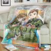 Anime Pkm Coach Trainer Custom Soft Blanket