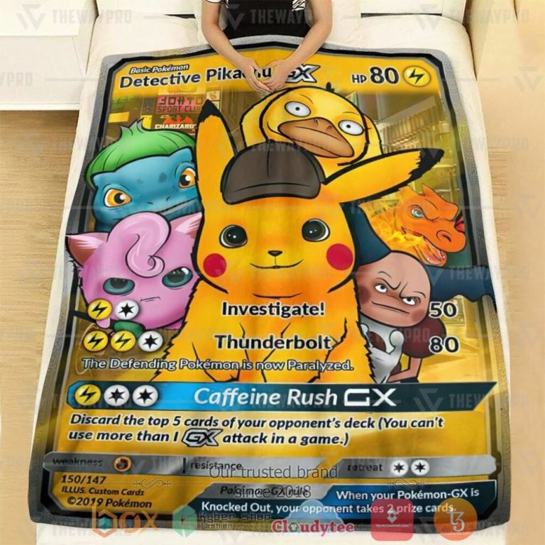 Anime-Pkm-Detective-Pikachu-And-Friends-Gx-Custom-Soft-Blanket-1