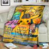 Anime Pkm Detective Pikachu And Friends Gx Custom Soft Blanket
