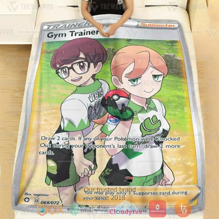 Anime-Pkm-Gym-Trainer-Custom-Soft-Blanket-1