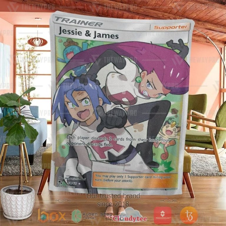 Anime-Pkm-Jessie-And-James-Trainer-Custom-Soft-Blanket-3