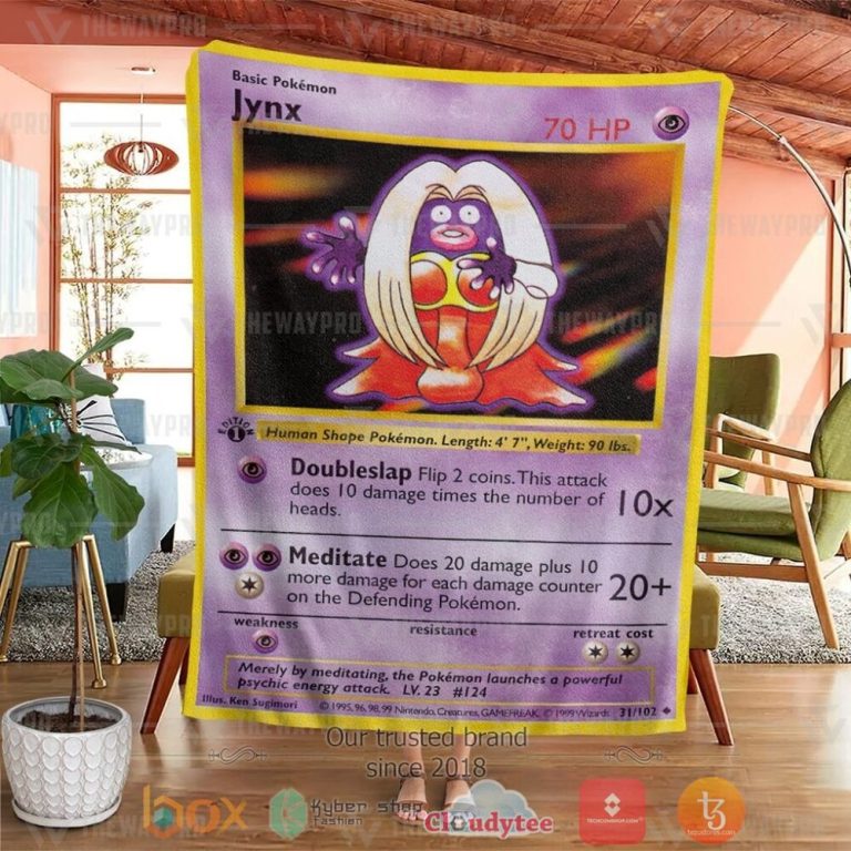 Anime-Pkm-Jynx-Base-Set-Custom-Soft-Blanket-1