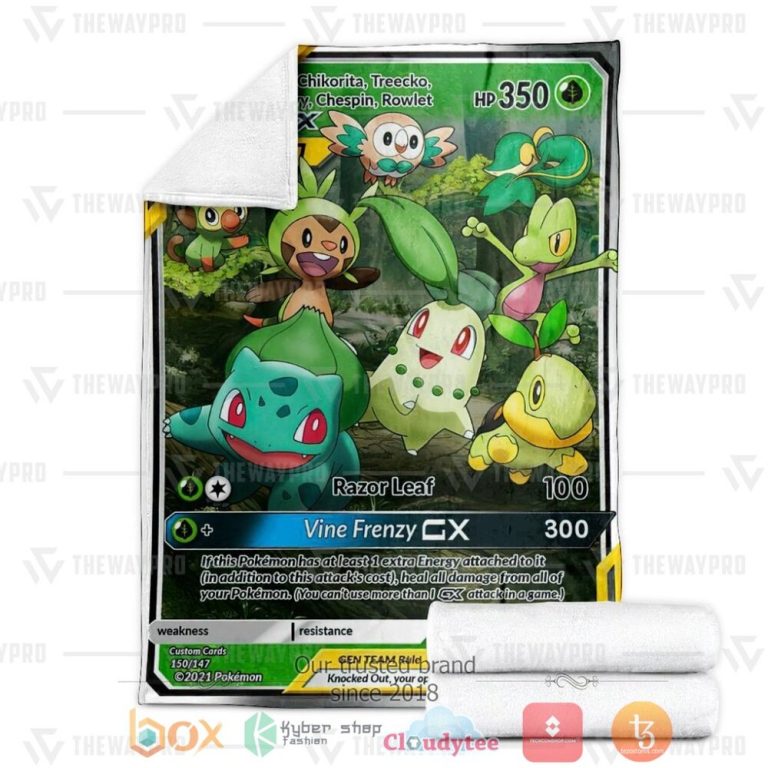 Anime-Pkm-Leaf-Generation-Tag-Gx-Custom-Soft-Blanket-2