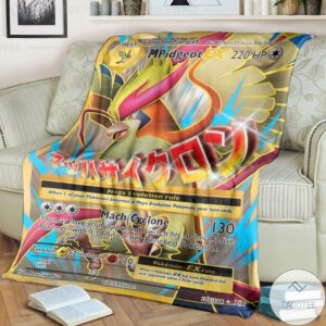 Anime Pkm M Pidgeot Ex %C2%B7 Evolutions Custom Blanket
