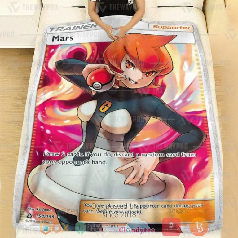 Anime-Pkm-Mars-Trainer-Custom-Soft-Blanket-1