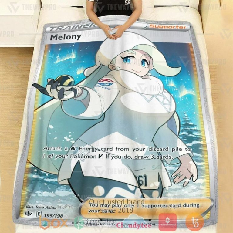 Anime-Pkm-Melony-Trainer-Custom-Soft-Blanket-1