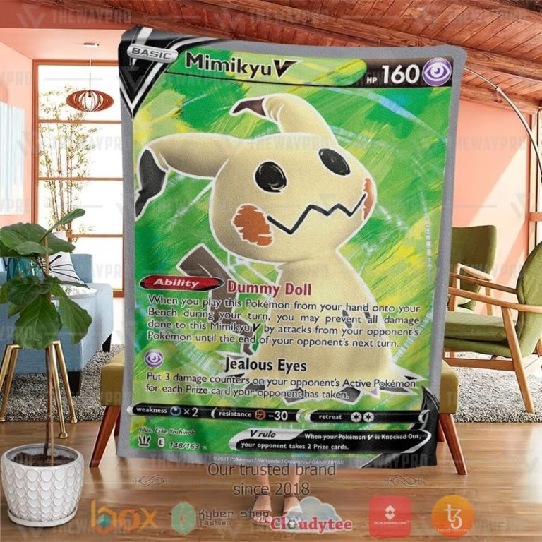 Anime-Pkm-Mimikyu-Custom-Soft-Blanket-1