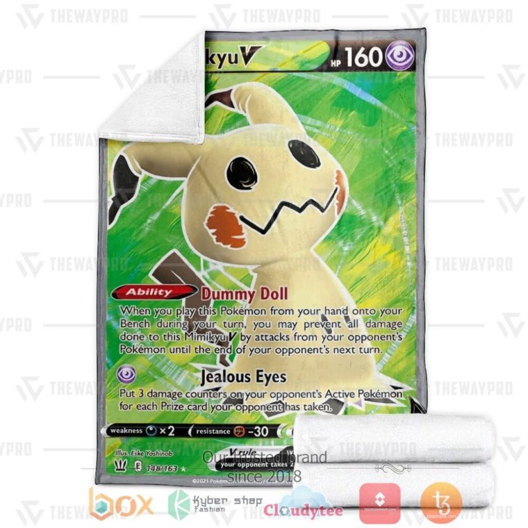 Anime-Pkm-Mimikyu-Custom-Soft-Blanket-3