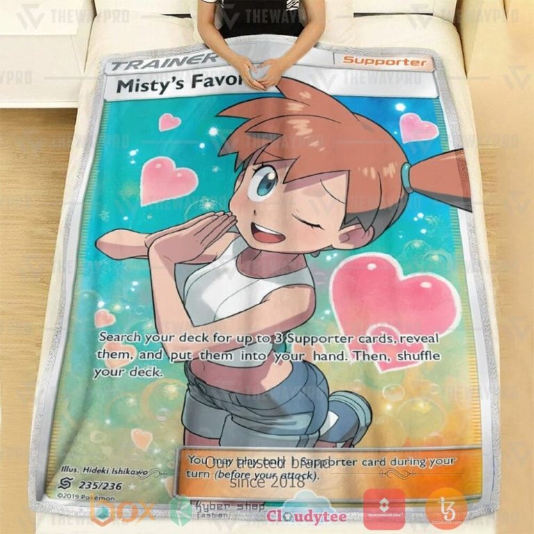Anime-Pkm-MistyS-Favor-Trainer-Custom-Soft-Blanket-1