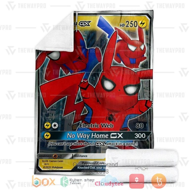 Anime-Pkm-No-Way-Home-Pikachu-Tag-Team-Custom-Soft-Blanket-2