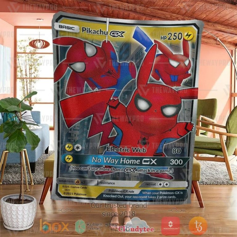 Anime-Pkm-No-Way-Home-Pikachu-Tag-Team-Custom-Soft-Blanket-3