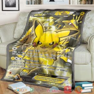 Anime Pkm Pikachu Ex Xy Promos Custom Soft Blanket