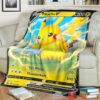 Anime Pkm Pikachu V Fusion Strikes Custom Soft Blanket