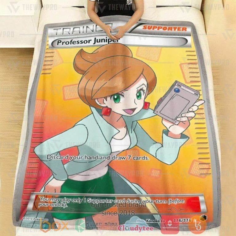 Anime-Pkm-Professor-Juniper-Trainer-Custom-Soft-Blanket-1