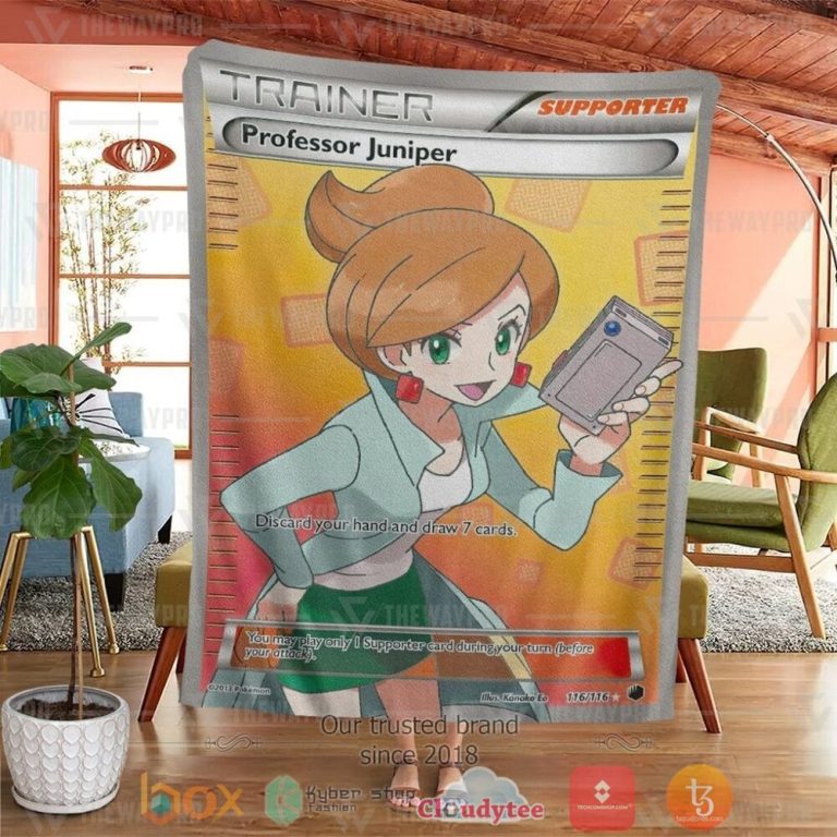 Anime-Pkm-Professor-Juniper-Trainer-Custom-Soft-Blanket-3