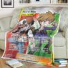 Anime Pkm Red And Blue Trainer Custom Soft Blanket