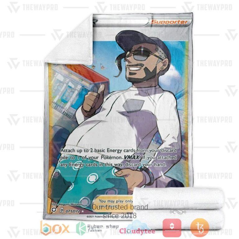 Anime-Pkm-Rose-Shining-Fates-Trainer-Custom-Soft-Blanket-2