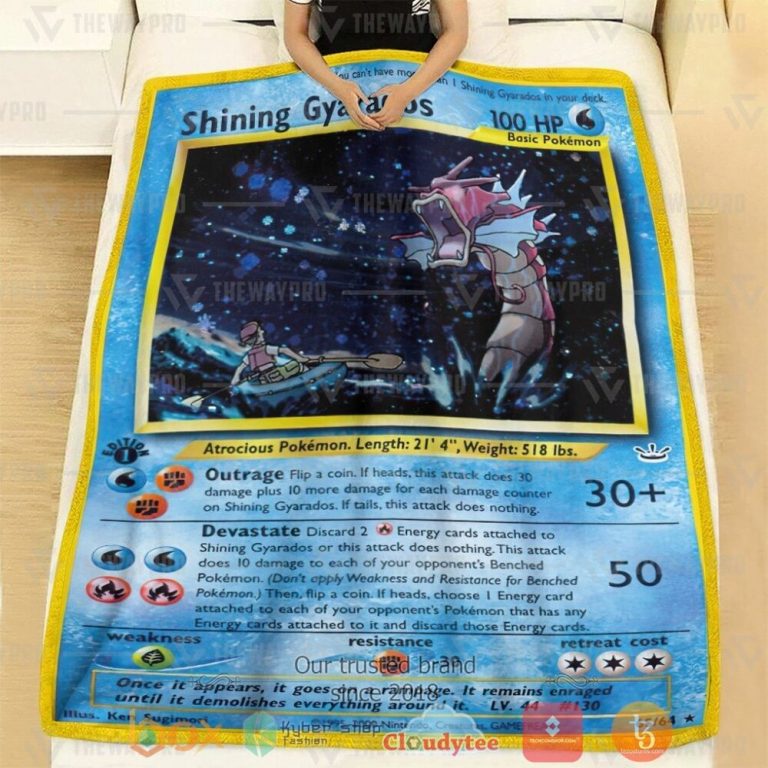 Anime-Pkm-Shining-Gyarados-Neo-Revelation-Custom-Soft-Blanket-2