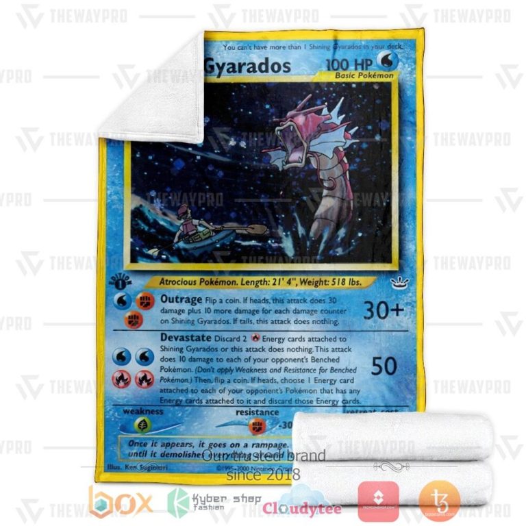 Anime-Pkm-Shining-Gyarados-Neo-Revelation-Custom-Soft-Blanket-3