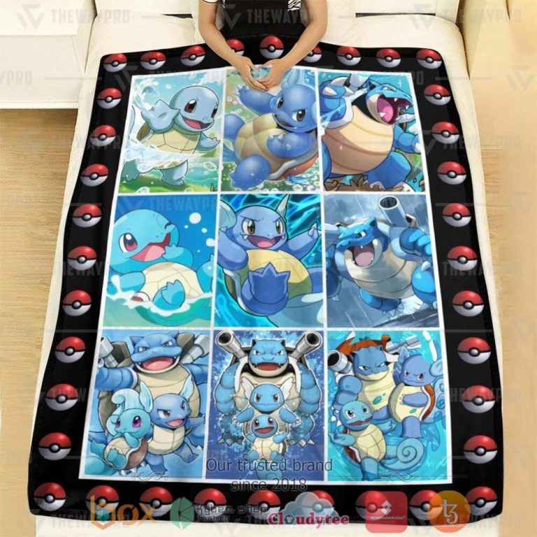 Anime-Pkm-Squirtle-Wartortle-Blastoise-Poke-Ball-Custom-Soft-Blanket-1