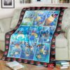 Anime Pkm Squirtle Wartortle Blastoise Poke Ball Custom Soft Blanket