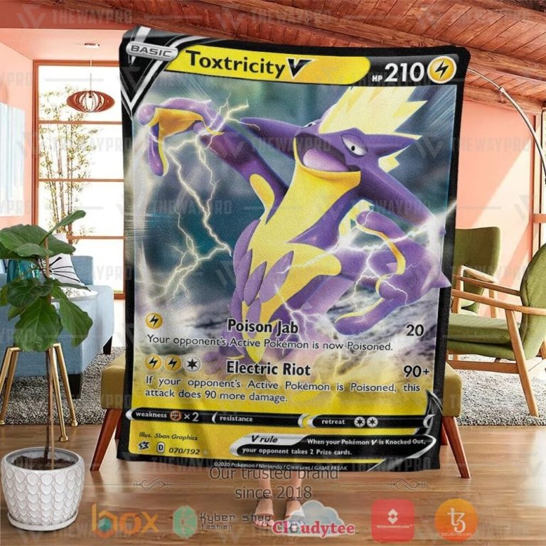 Anime-Pkm-Toxtricity-Custom-Soft-Blanket-1