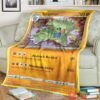 Anime Pkm Tyranitar Darkness Ablaze Custom Soft Blanket