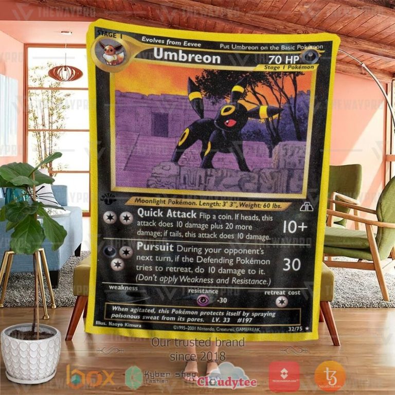 Anime-Pkm-Umbreon-Neo-Discovery-Custom-Soft-Blanket-1