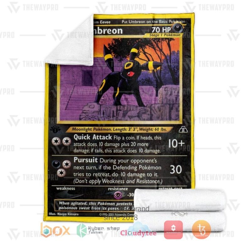 Anime-Pkm-Umbreon-Neo-Discovery-Custom-Soft-Blanket-3