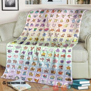 Anime Pokemon 151 Original Poke Soft Blanket