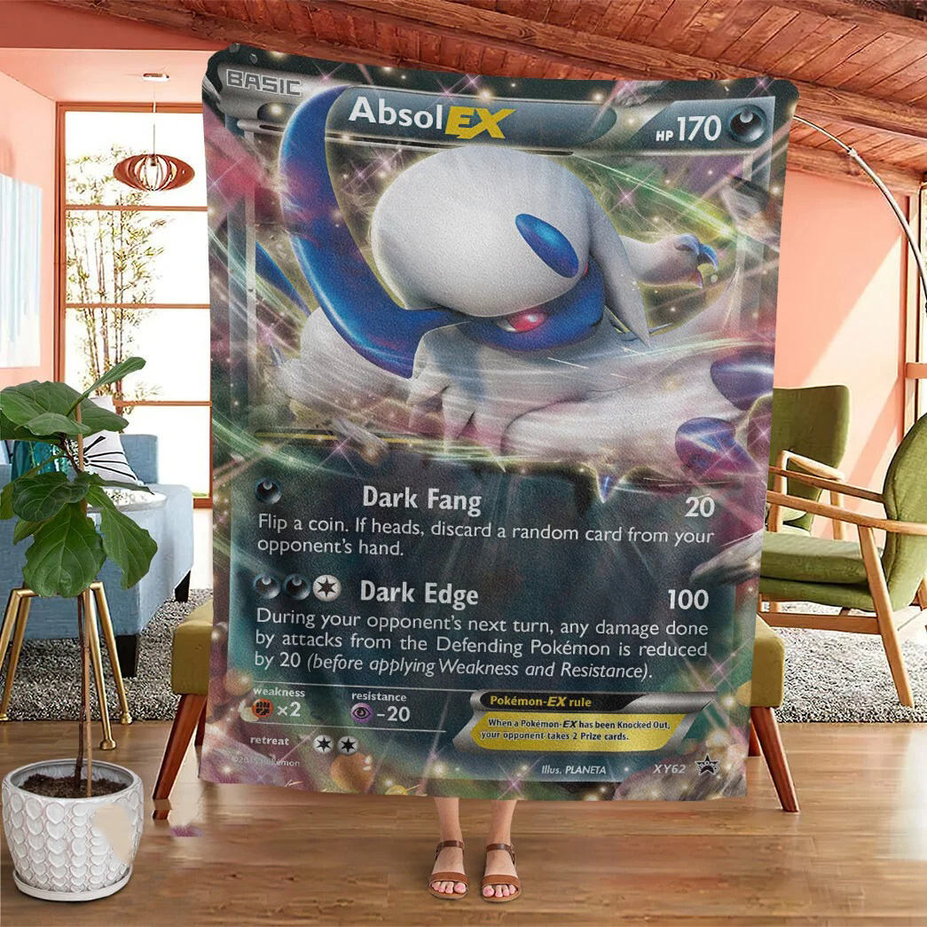 Anime Pokemon Absol Ex Xy Promos Custom Soft Blanket Anime Pokemon Absol Ex Xy Promos Custom Soft Blanket