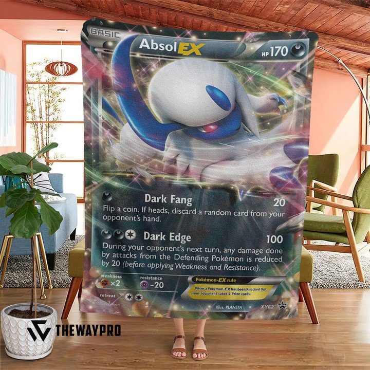 Anime-Pokemon-Absol-Ex-Xy-Promos-Quilt-Blanket-1