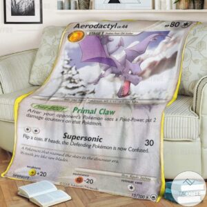Anime Pokemon Aerodactyl Custom Blanket