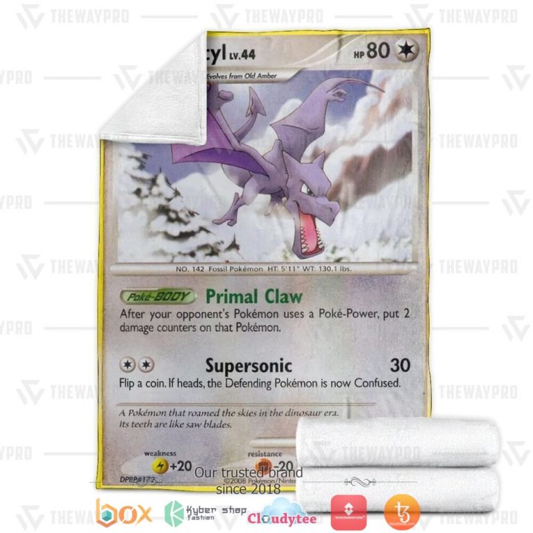Anime-Pokemon-Aerodactyl-Soft-Blanket-2
