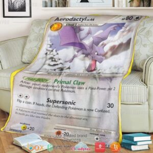 Anime Pokemon Aerodactyl Soft Blanket