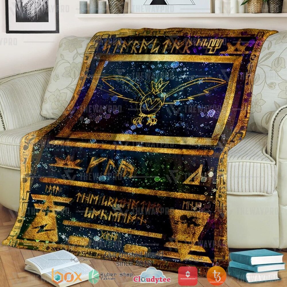Anime Pokemon Ancient Staraptor Soft Blanket Anime Pokemon Ancient Staraptor Soft Blanket