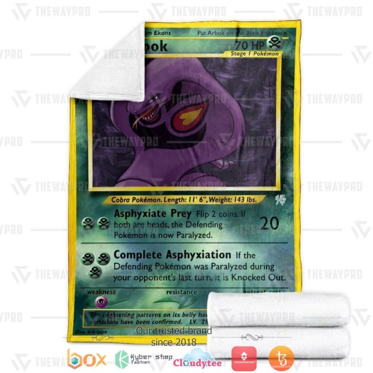 Anime-Pokemon-Arbok-Soft-Blanket-2