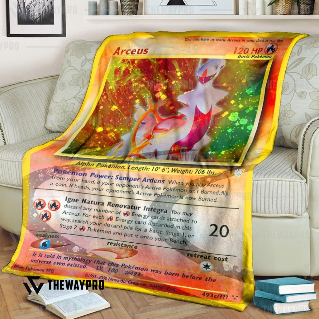 Anime Pokemon Arceus Blanket Anime Pokemon Arceus Blanket