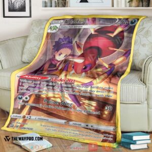 Anime Pokemon Ariados 2022 Soft Blanket