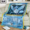 Anime Pokemon Articuno Custom Soft Blanket