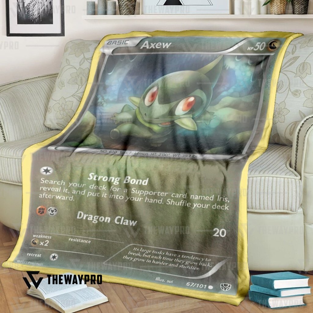 Anime Pokemon Axew Blanket 2 Anime Pokemon Axew Blanket 2