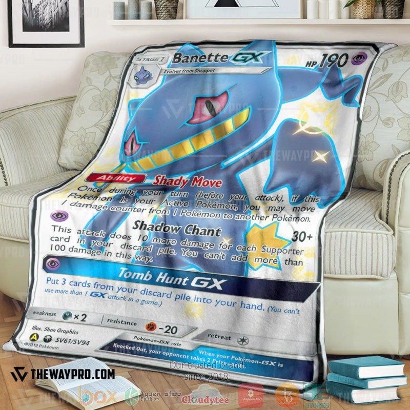 Anime Pokemon Banette Gx Celestial Storm Soft Blanket 2 Anime Pokemon Banette Gx Celestial Storm Soft Blanket 2