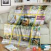 Anime Pokemon Bidoof Cards Soft Blanket