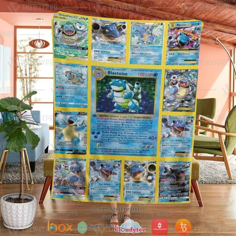 Anime-Pokemon-Blastoise-Cards-Version-2-Soft-Blanket-1