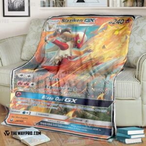 Anime Pokemon Blaziken Gx Blanket 2