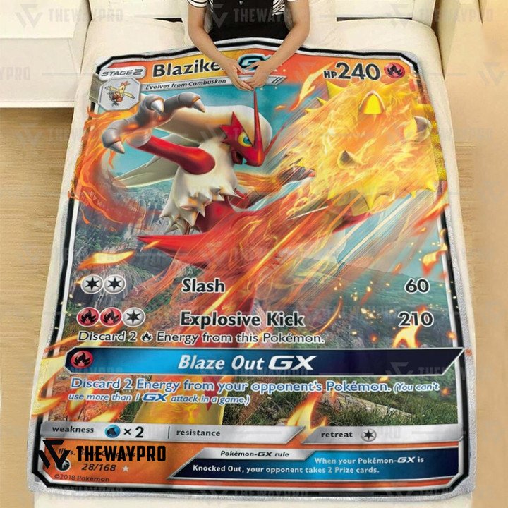 Anime-Pokemon-Blaziken-Gx-Custom-Soft-Blanket-1